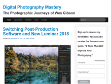 Tablet Screenshot of digitalphotographymastery.com